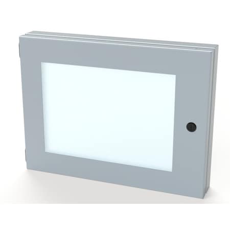 Saginaw Control & Engineering Hinged Window, 12 in. H x 16 in. W x 1-1/2 in. L, Polycarbonate SCE-HWK1216